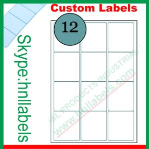 China 12Up Avery Labels (63.5 x 71.5mm) Compatible Avery Labels L7164/J8164 wholesale