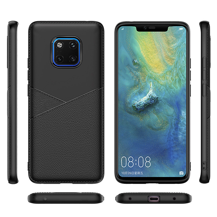 Black Blue Brown Business PU+TPU Protective Case Back Cover for Huawei Y6 prime 2018 /Y6 Prime /honor7A /8E MATE 20 Pro