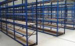 Per Tier 300 Kg Heavy Duty Storage Shelves / Warehouse Steel Assembly Storage