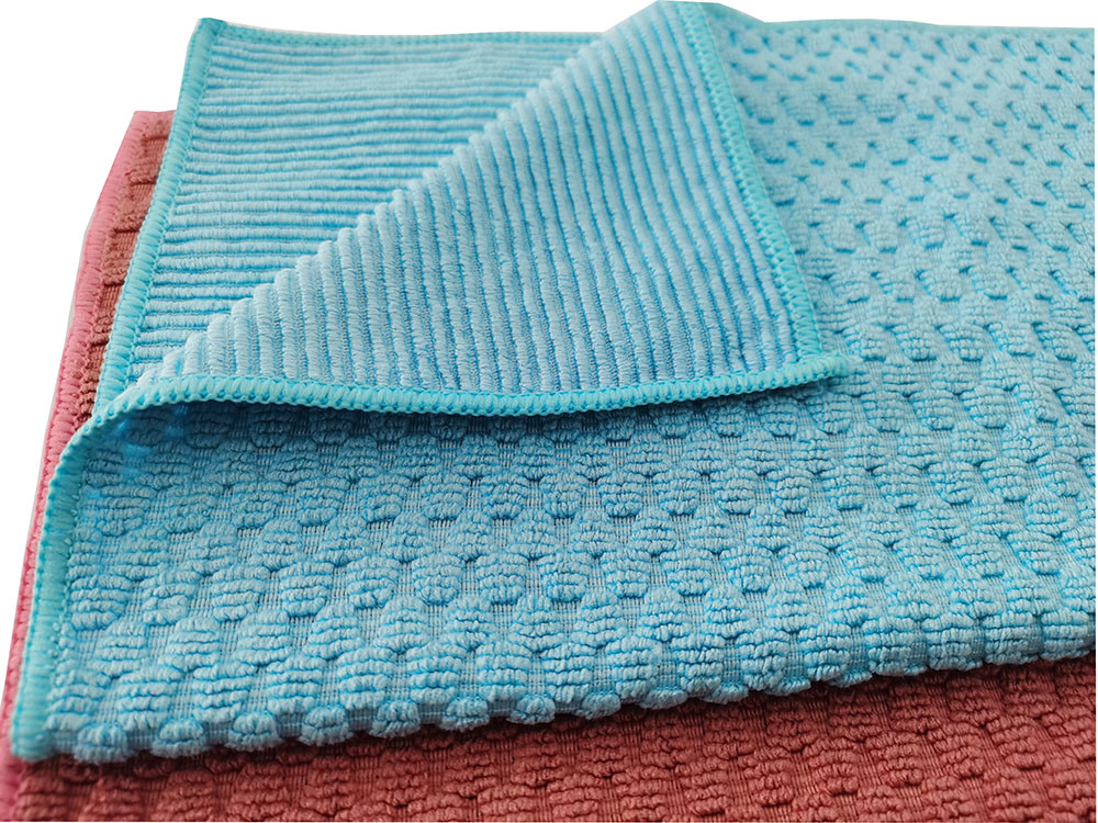 40x40 Cm Jacquard Car Polish Rags Wash High Quality Microfiber Towels For Cars
