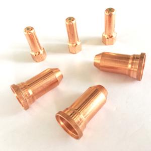 China Copper Plasma Cutter Consumables , Esab Plasma Cutter Parts PT100 Nozzle wholesale