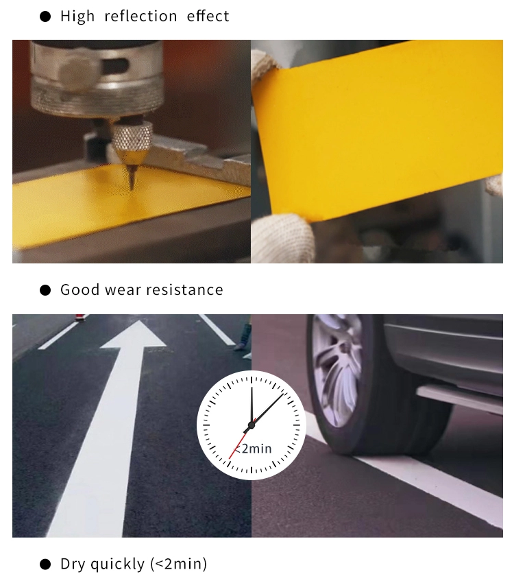 Thermoplastic Hot Melt Traffic Road Marking Paint , Reflective Pavement Paint Powder