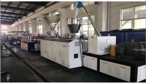 China Wpc Wall Panel PVC Profile Plastic Extrusion Line 600mm Twin Screw wholesale