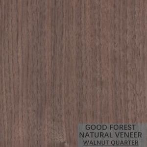 China Grain Crotch Natural Wood Veneer Sheets Quarter Cut American Walnut wholesale