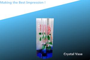 China crystal vase/flower vase/flower bottle/glass vase/pen holder wholesale