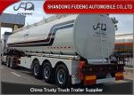 45000-50000 Litres 3 Axle Semi Trailer , Oil Tanker Vehicle CE Certified