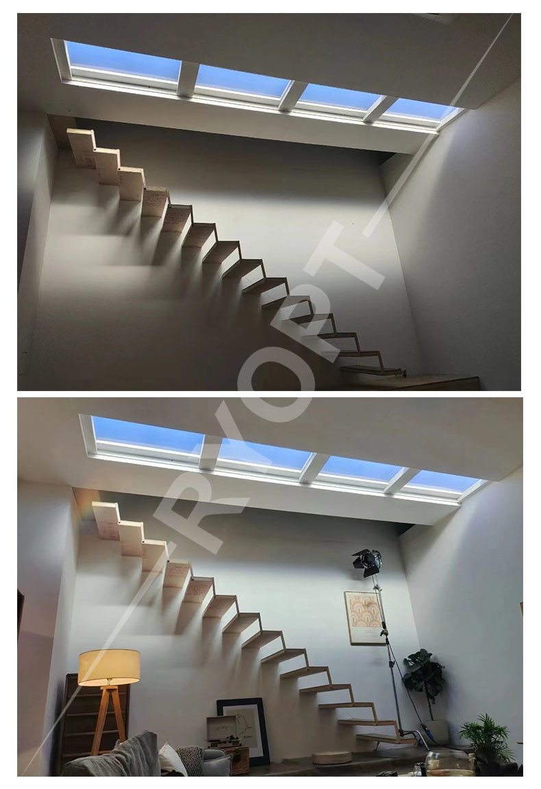 CRI 95 Dimmable LED Ceiling Light 1200x300mm Artifcial Sunlight