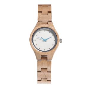China Natural Wooden Wrist Watch With Stainless Steel Butterfly Buckles wholesale