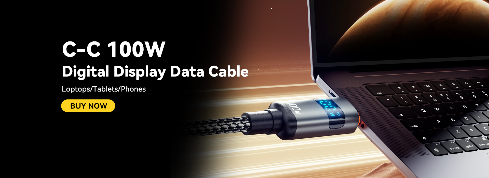 ESSAGER ES-X61 Series C-C 100W Charging Cable USB C Cable