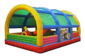 China Large City Bounce Jumpers With Tent Fire Retardant Environmental Friendly wholesale