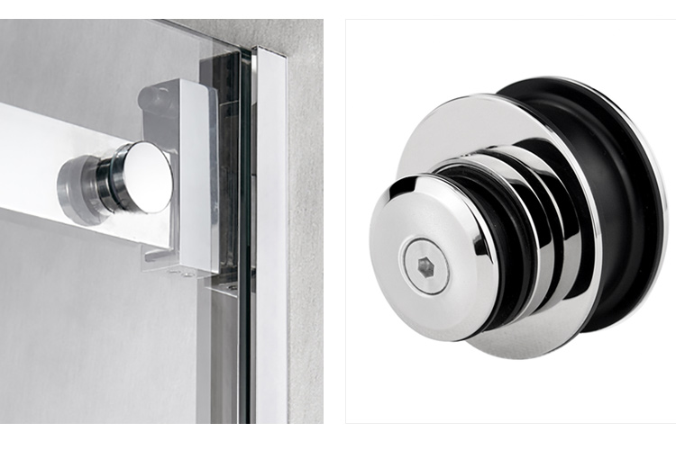 Polish Finish Stainless Steel 304 Bar Tube for Glass Sliding Door Kit System at Hotel