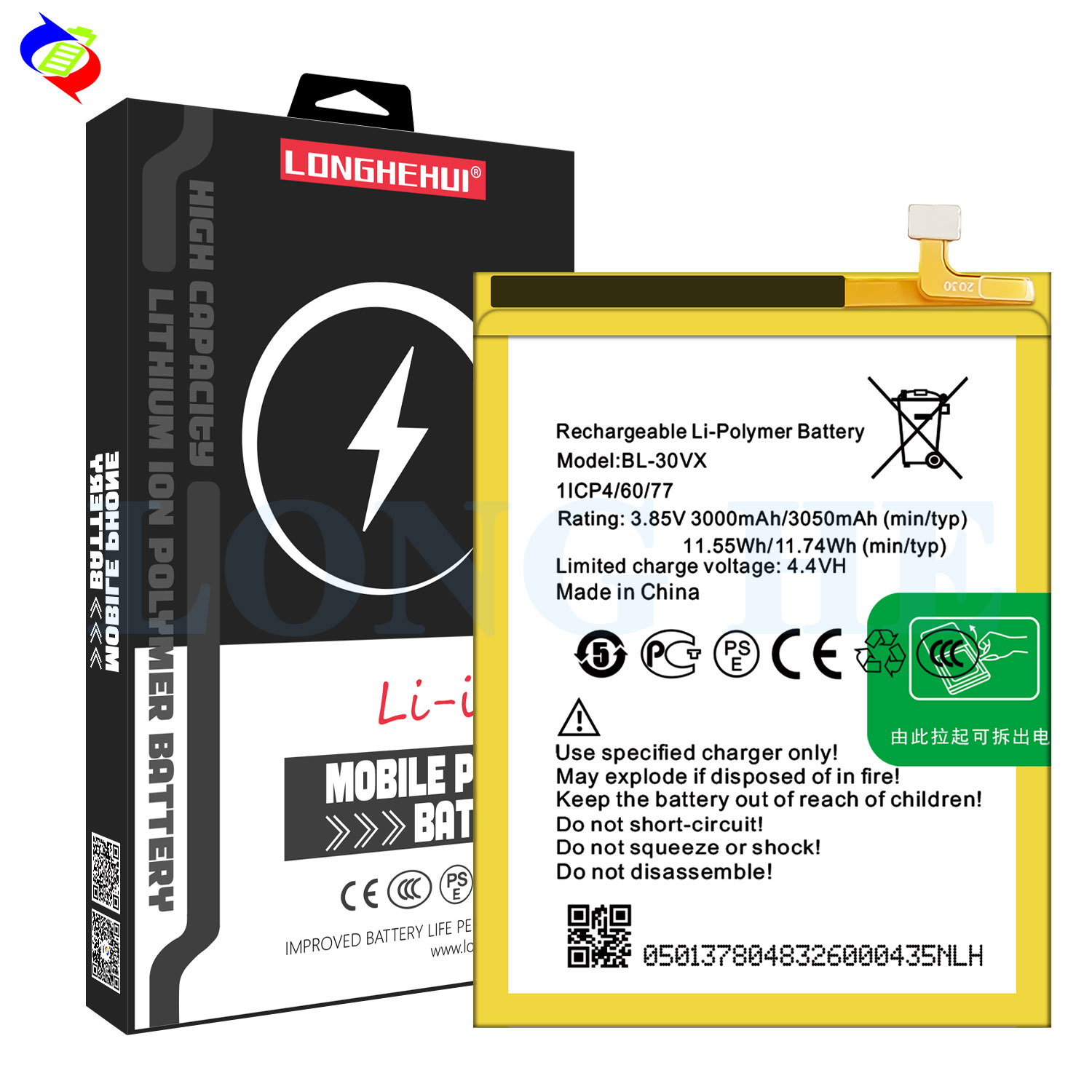 3000mAh BL-30VX X5514 Smart2 Pro Mobile Phone Battery for Infinix Rechargeable Batteries