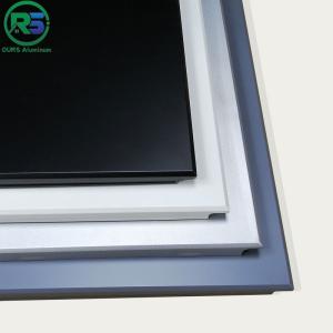 China Black Suspended Metal Ceiling Tiles Pvdf Coating 600mm*1200mm wholesale