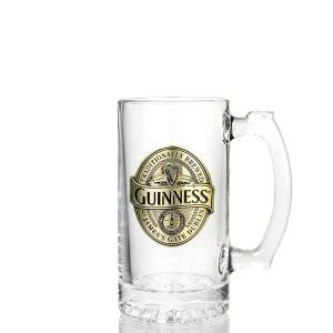 China 470ml Promotional Transparent Crystal Beer Glass With Handle wholesale