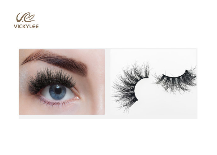 Fashioned Fan Shaped 27MM Natural Wispy False Lashes