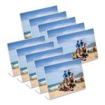 Transparent Reusable Tabletop Photo Frames L Shape Picture Frame 297x210cm