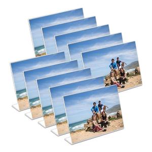 China Transparent Reusable Tabletop Photo Frames L Shape Picture Frame 297x210cm wholesale