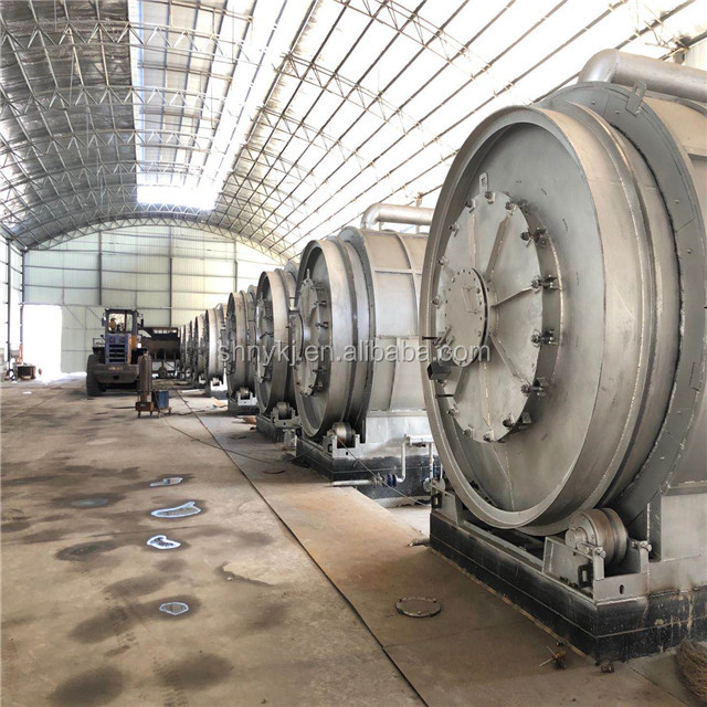 Eco-Friendly Waste Processing 2021 Direct Heating Pyrolysis Plant for Waste Tires