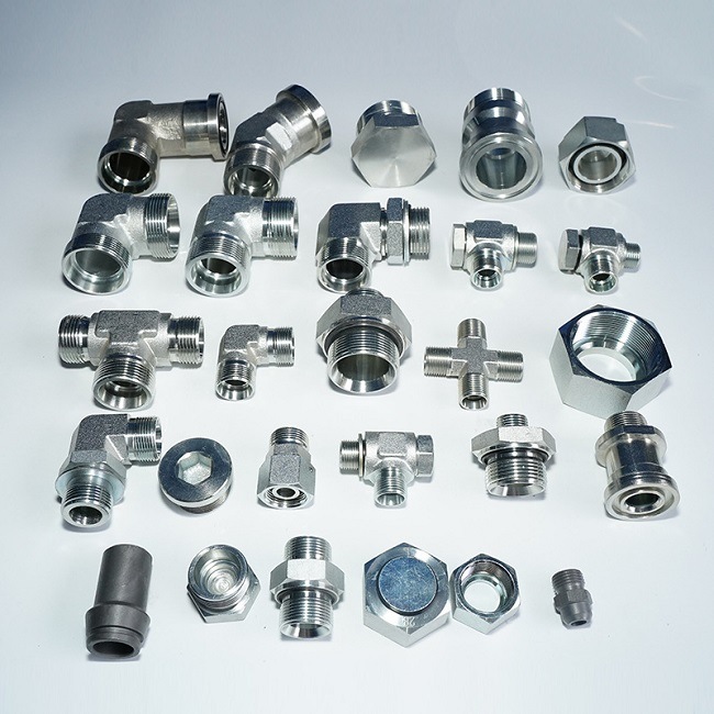 Tee Adapters Bsp NPT Pipe Adapter Hydraulic Fittings