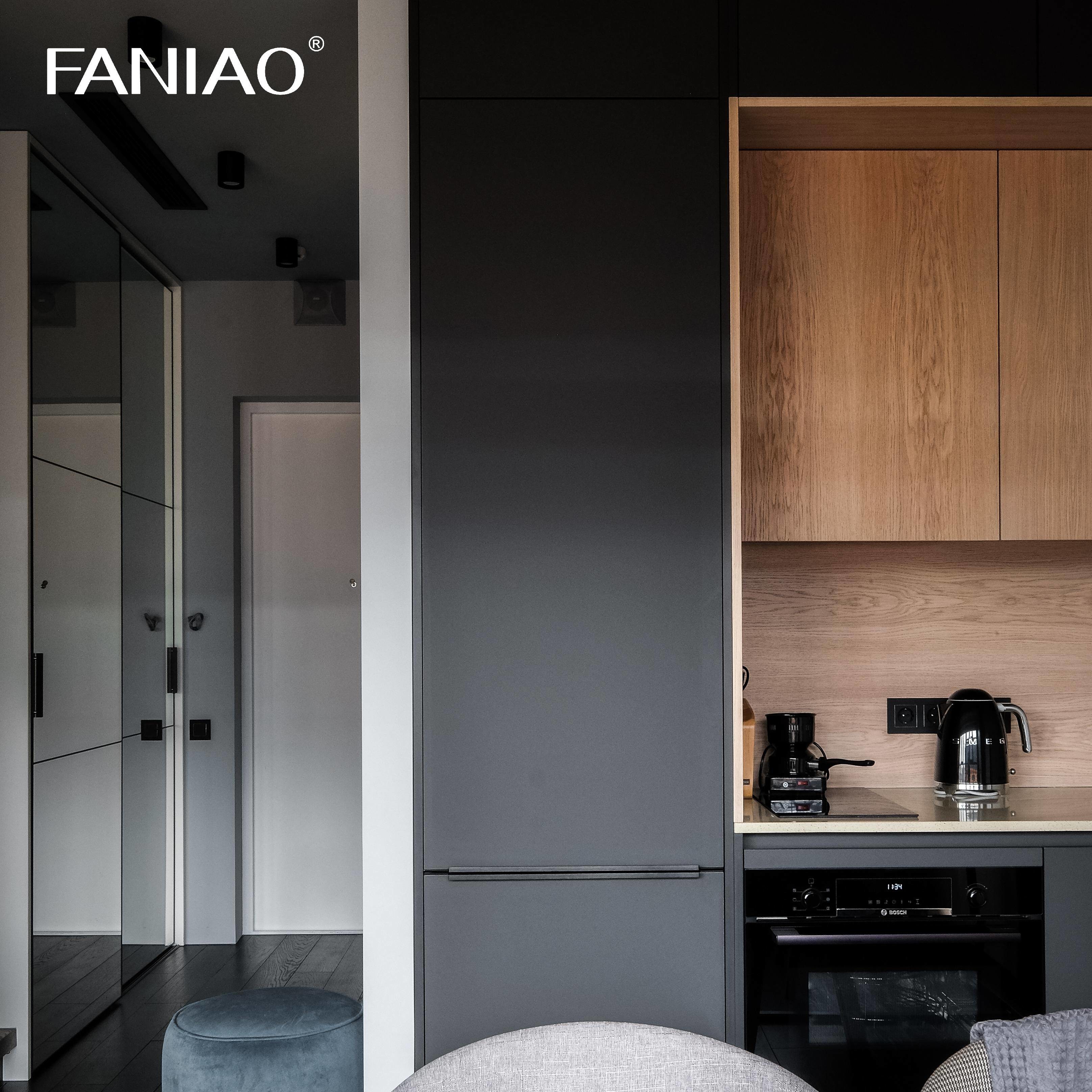 Factory Wholesale Hotel Small Kitchen Design Modern Mini Kitchenette Set Melamine Kitchen Cabinet