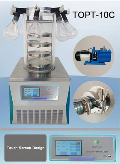 Vacuum Small Freeze Dryer Machine Laboratory CE ISO SGS