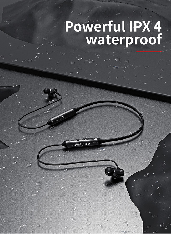 120mAh Neckband Bluetooth Earbuds