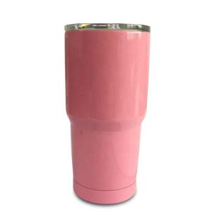 China Vehicle Use Pink Stainless Steel Tumbler Custom Sport Coffee Travel Mug wholesale