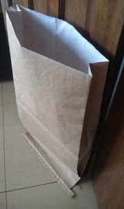 China Plastic Laminated Paper Bags , Side Gusseted Paper Bags For Sugar / Chemical / Flour wholesale