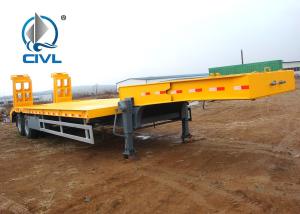 China Hydraulic Cylinder CIMC CIVL 60t Low Bed Semi Trailer wholesale