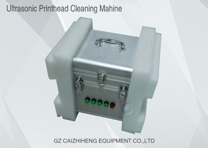 Versatile Ultrasonic Solvent Inkjet Printhead Cleaner Portable Silver Color