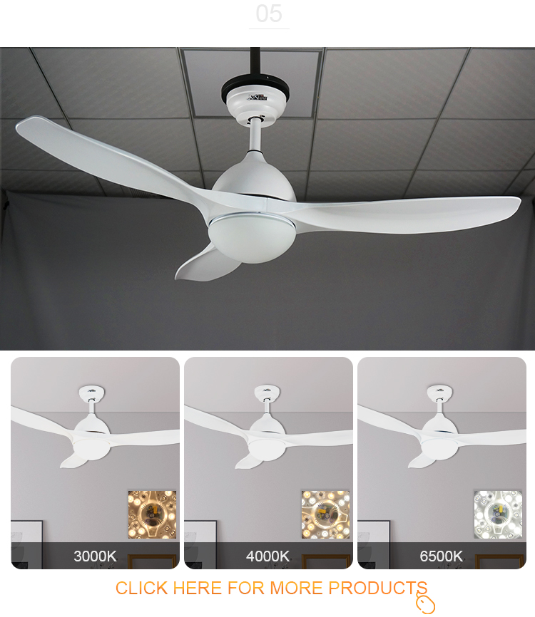 Modern AC Motor Decorative Ceiling Fans with Lights 2- and AC/DC Pure Copper Motor