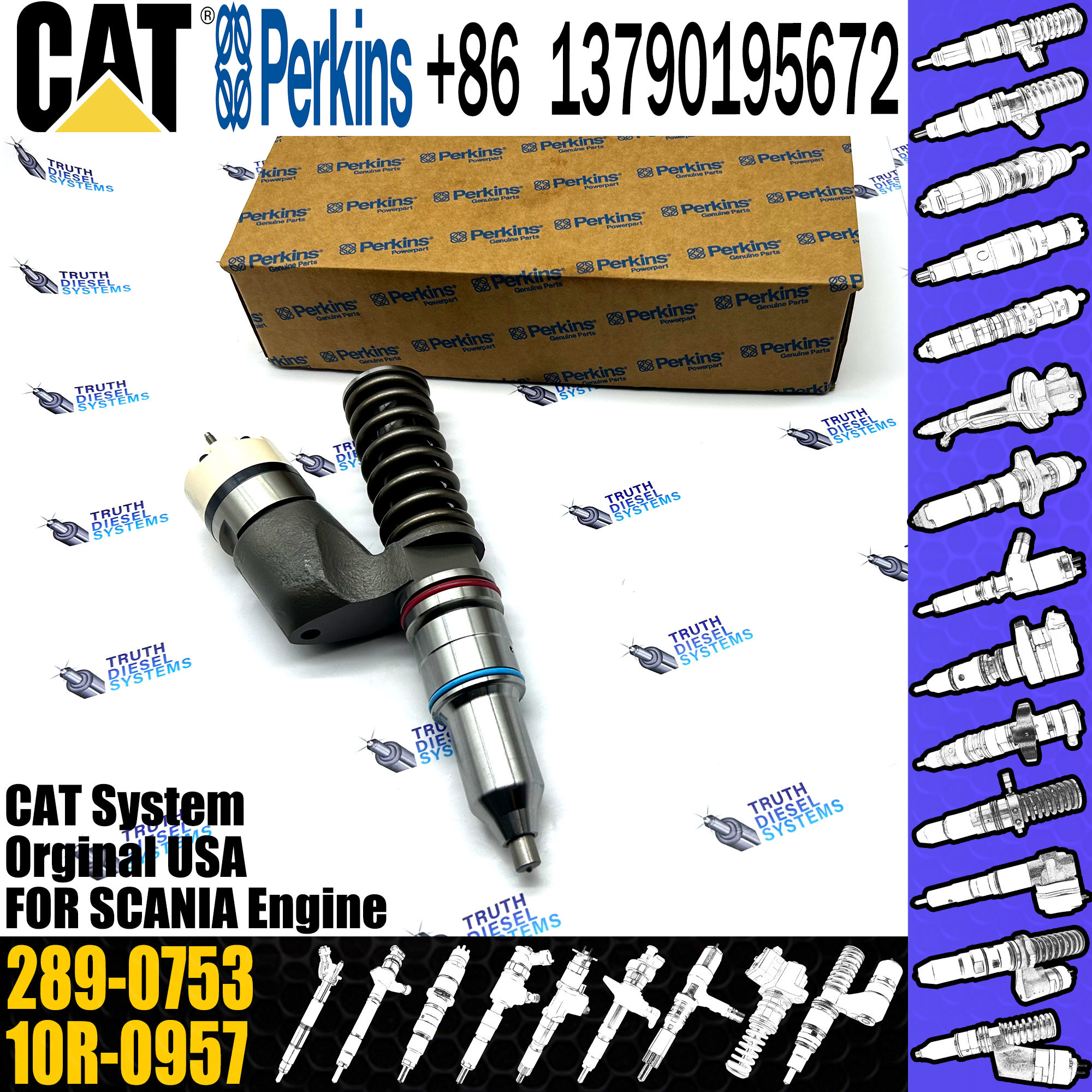 C15 C18 engine fuel injector 289-0753 291-5911 294-3500 20R-1308 20R-2285