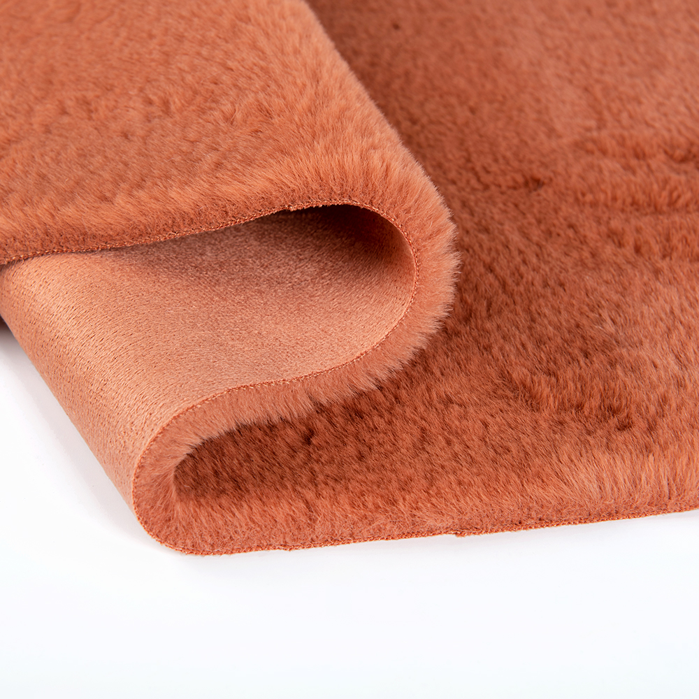 Weft Knitted Rabbit Fur Fabric for Comfortable and Fashionable Garments