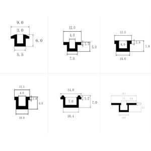 Custom Designed Perfectly Structural U Shape Channel Brass profiles