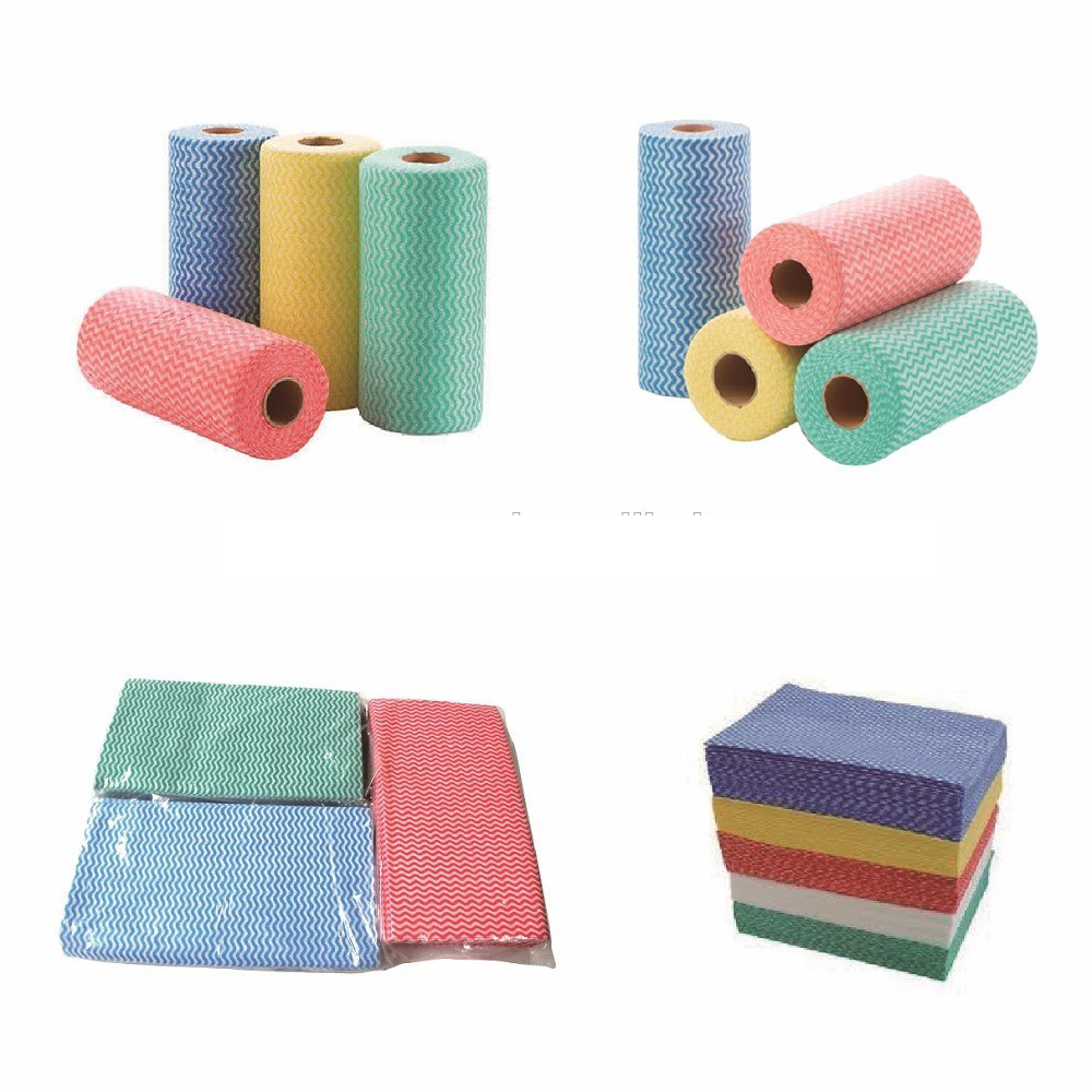 Disposable Spunlace Nonwoven Wipes Cleaning Wipes With Different Color