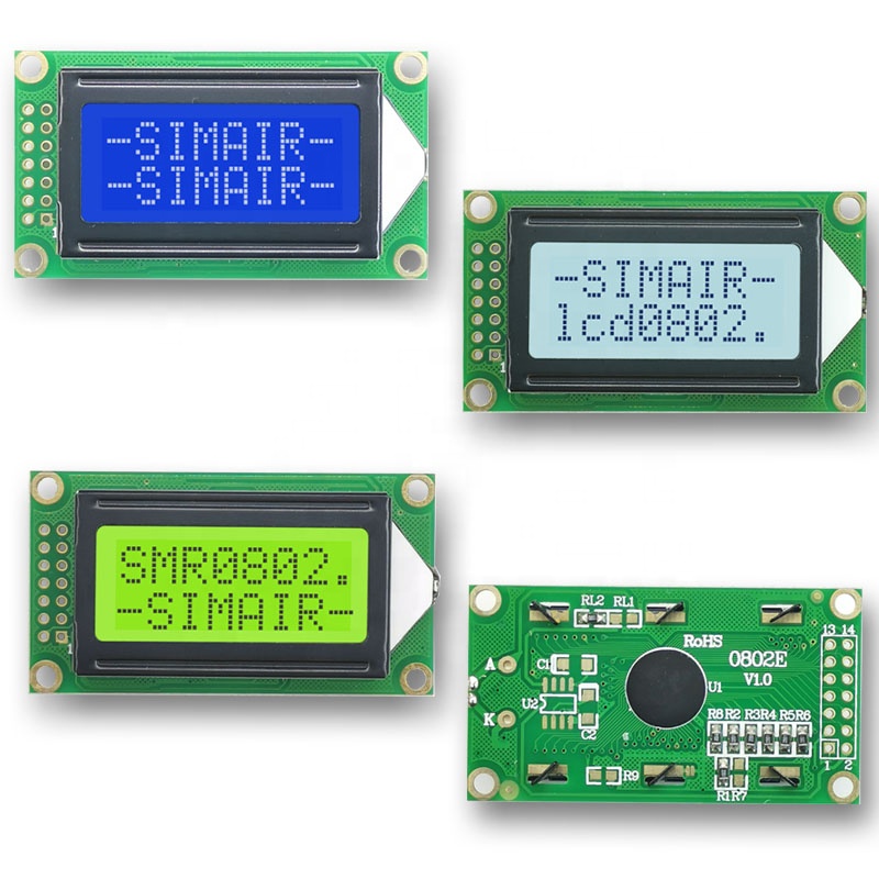 SPLC780D 14 Pin Lcd Display 8x2 Double Row 58X32MM Parallel