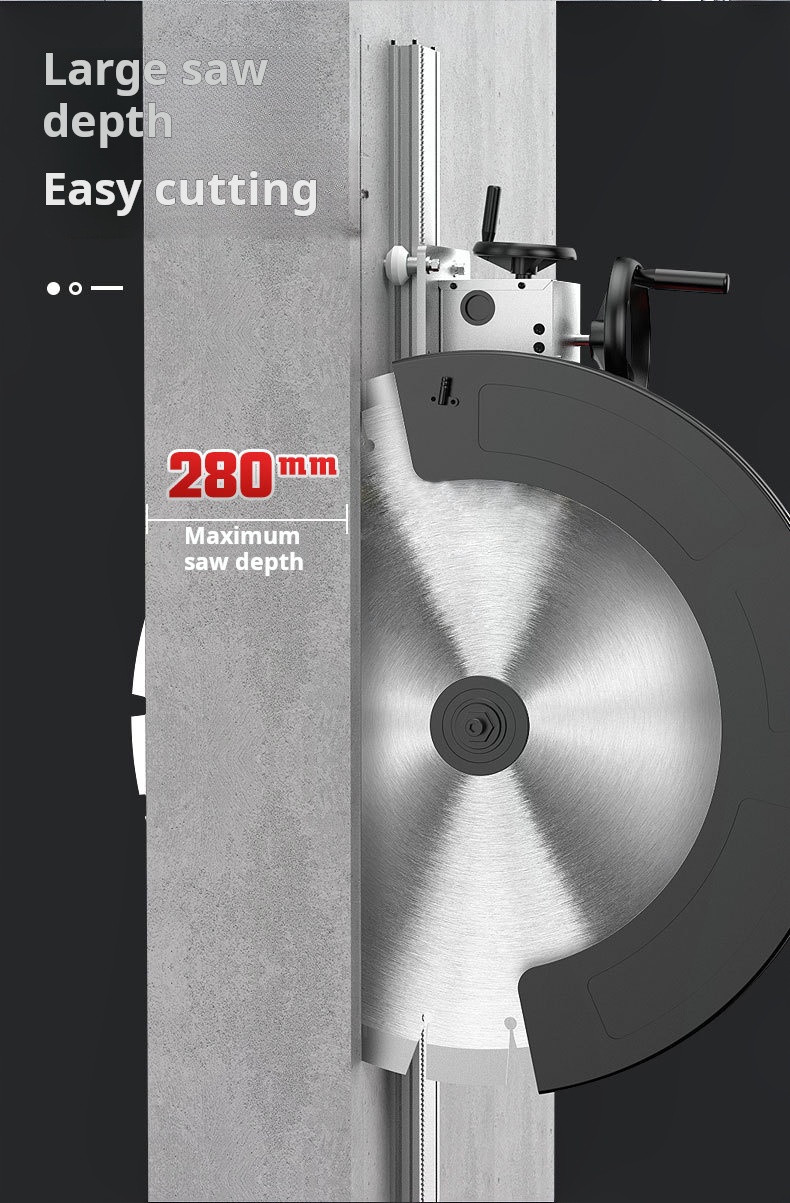 Electric Track-type Concrete Wall Cutting Machine 280mm Electric Wall Cutting