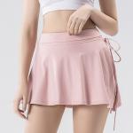 Anti-Exposure Girls Golf Clothes Badminton Skirts Mini Tennis Skirt with Pockets
