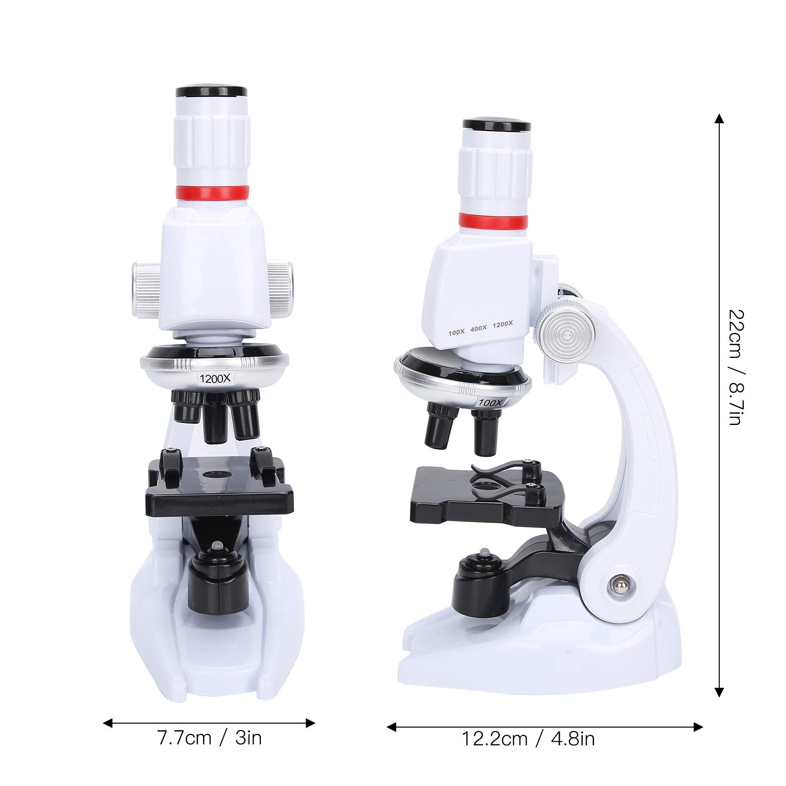 Plastic Science Experiment Set for Primary School Students Alloy Microscope Telescope