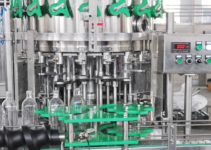 Rinsing Filling Glass Bottle Alcoholic Carbonated Beer Can Filler Machine