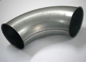 China Galvanized Steel Elbow Dust Collection Fittings , Sliver Dust Extraction Ducting wholesale