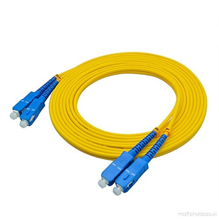 SC UPC-SC UPC Fiber Optic Patch Cord Single Mode Duplex 3.0mm G657A Lszh Cable