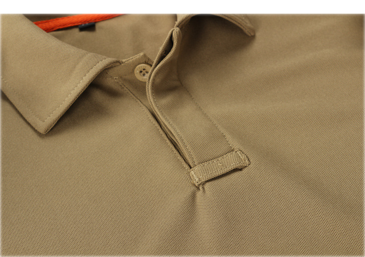 Knitted Polyester Cotton Polo T Shirts Breathable Short Sleeve For Men