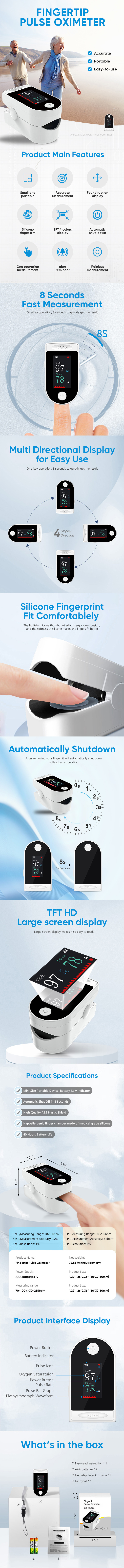 oled display oximeter fingertip oximeter medical oximeter adult oximeter fingertip pluse oximeter