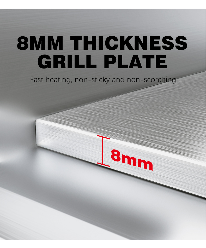 Silver White Industrial Hotel Gas Griddle Series 720 for Commercial Kitchen Equipment
