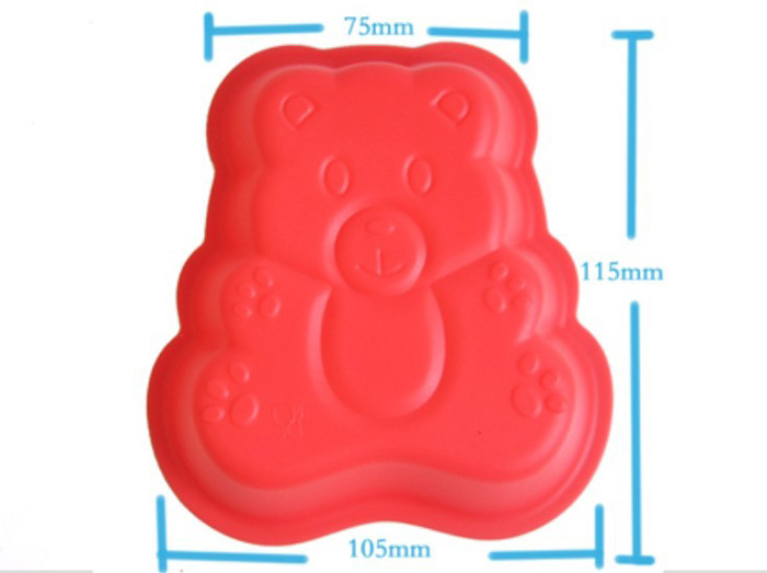 Silicone manufacturer Silicone baking tools mini panda shaped silicone cake mold SB-011