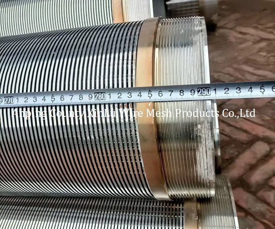 Strength 316L Stainless Steel wedge wire screen pipe Tube Male/Female Thread Connection