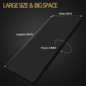 China 20MM Thick Home Fitness Exercise NBR Non Slip Yoga Mat For Pilates Gymnastics wholesale