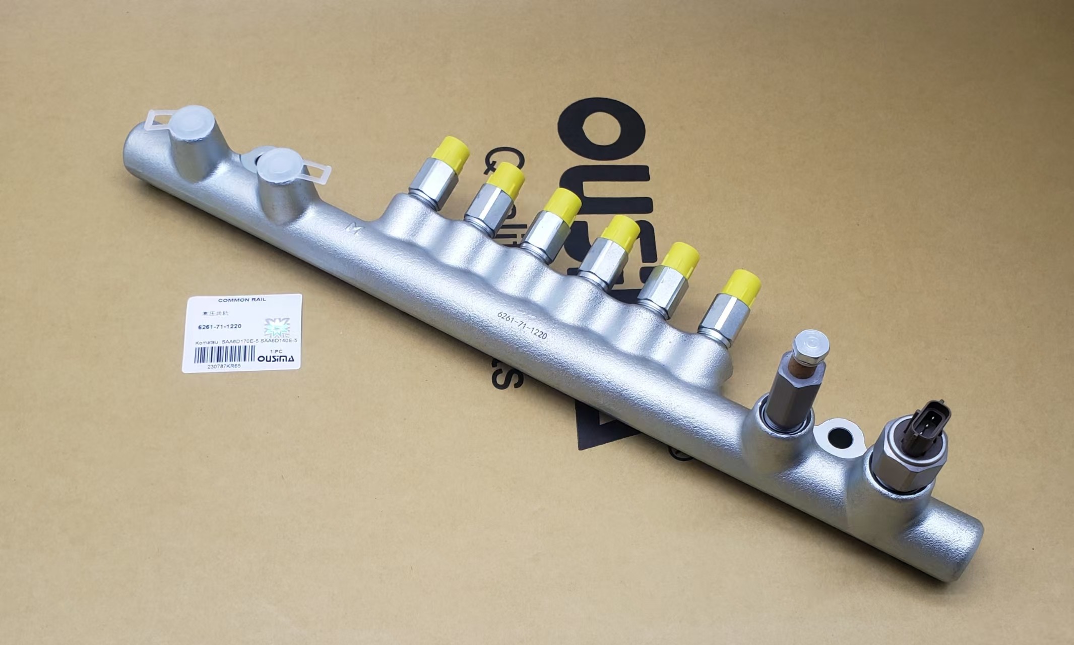 Excavator Engine Common Rail 6261-71-1220 for Engine SAA6D170E-5 SAA6D140E-5 SAA6D125E-5