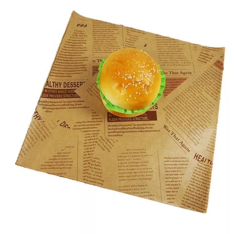 Anti Oil Wax Sandwich Paper Sheets , Mixed Pulp Wax Wrap For Baking